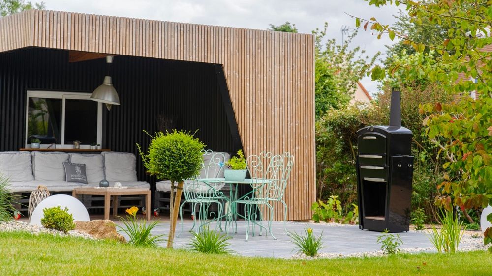 paysage conseil - réalisation d'un abri terrasse dans le calvados