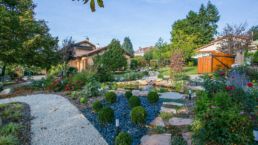paysagiste saint etienne - massif allee jardin