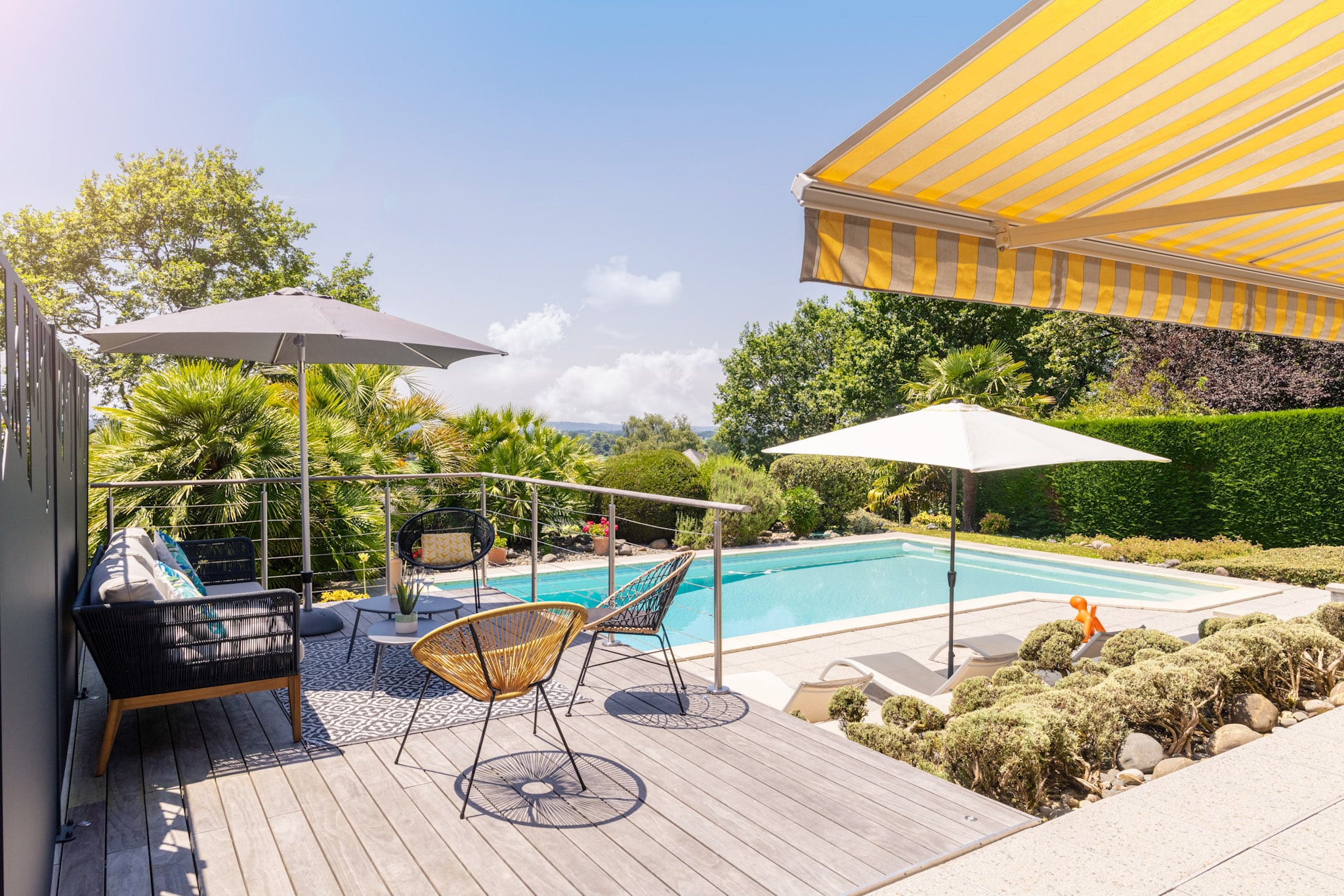 aménager un jardin rectangulaire
